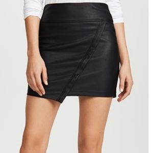 David Lerner faux leather skirt
